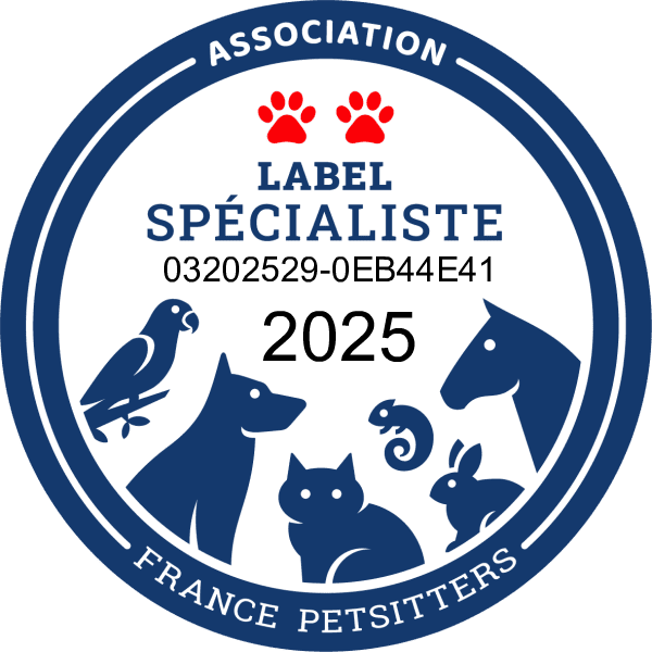 Label Spécialiste France Pet Sitters 2025